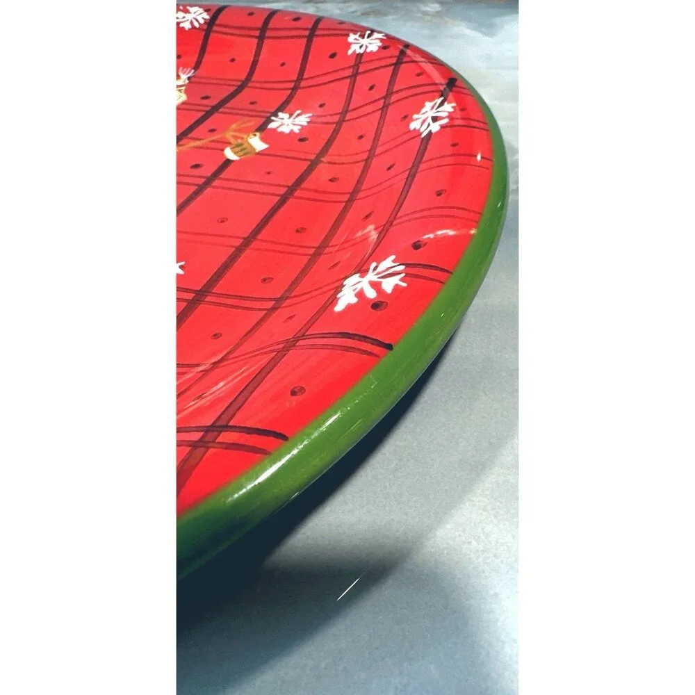 Snow Mates by Noble Excellence Christmas Holiday Plates Snowman and Snowflakes